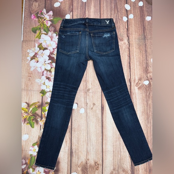 American Eagle Outfitters Dark Blue Skinny Jeans - Picture 4 of 4